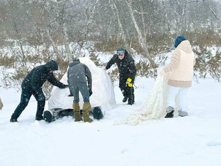 The Espelandsfos team in action.